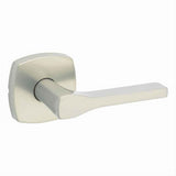 Kwikset 720TPLMDT-15 Tripoli Lever with Midtown Rose Passage Door Lock and RCS Strike Satin Nickel