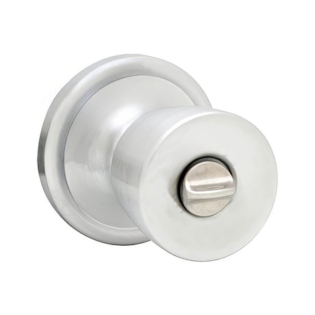 Kwikset 730A-26D Abbey Privacy Door Knob - Satin Chrome
