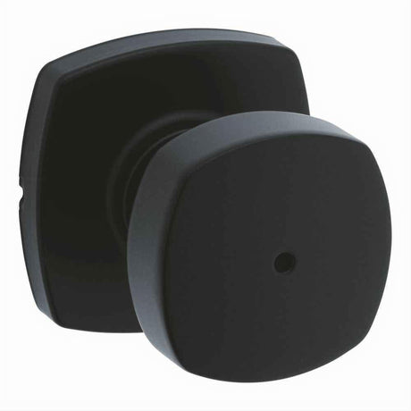 Kwikset 730AYKMDT-514 Arroyo Knob with Midtown Rose Privacy Door Lock and RCS Strike Matte Black