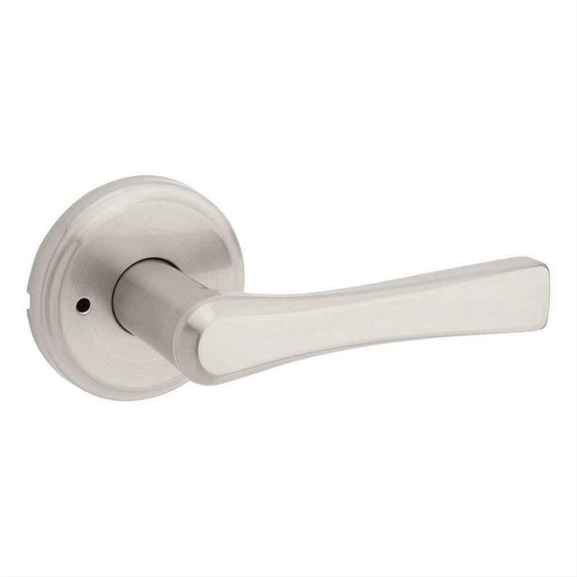 Kwikset 730KAL-15 Katella Lever Privacy Door Lock with 6AL Latch and RCS Strike Satin Nickel