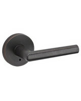 Kwikset 730MILRDT-11P Milan Privacy Door Lever with Round Rosette Venetian Bronze