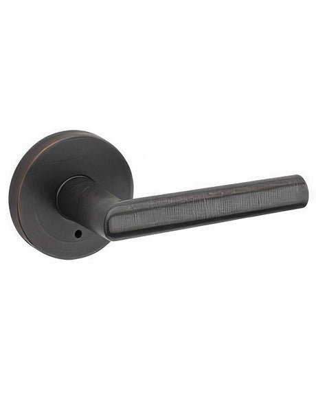 Kwikset 730MILRDT-11P Milan Privacy Door Lever with Round Rosette Venetian Bronze