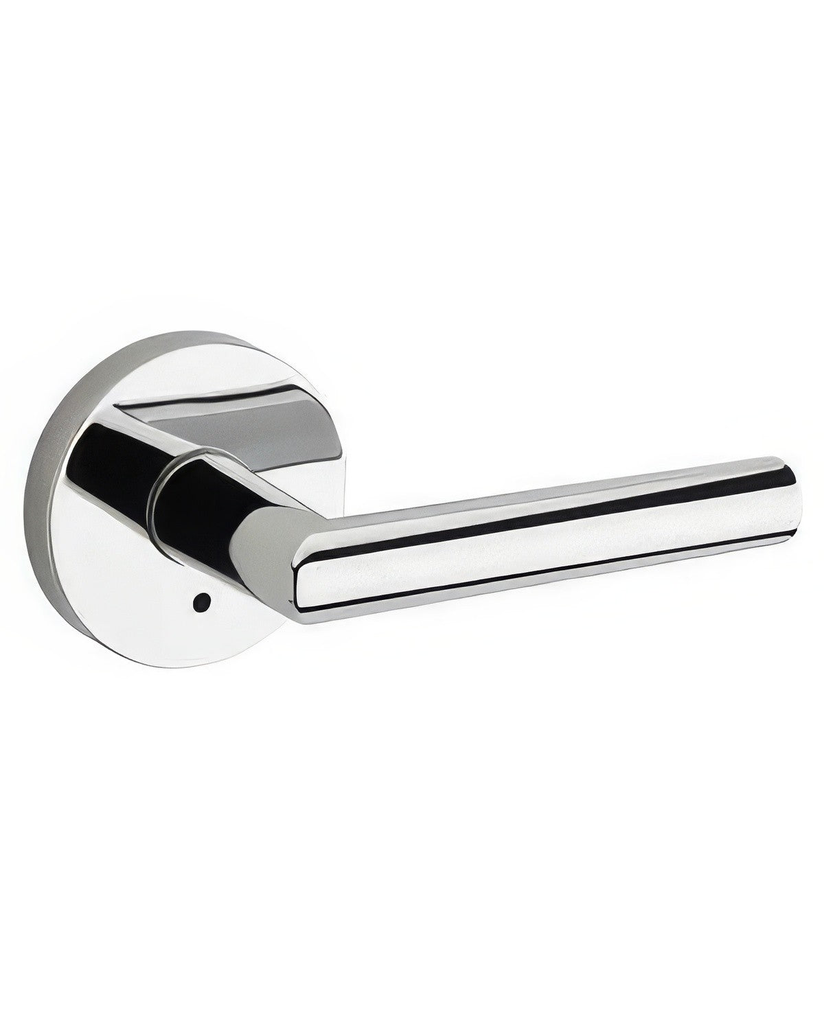Kwikset 730MILRDT-26 Milan Privacy Door Lever with Round Rosette Bright Chrome