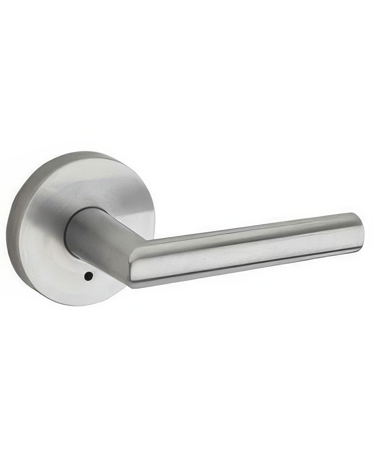 Kwikset 730MILRDT-26D Milan Privacy Door Lever with Round Rosette Satin Chrome