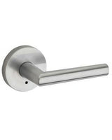 Kwikset 730MILRDT-26D Milan Privacy Door Lever with Round Rosette Satin Chrome