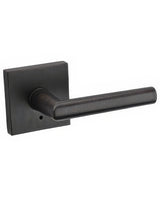 Kwikset 730MILSQT-11P Milan Privacy Door Lever with Square Rosette Venetian Bronze