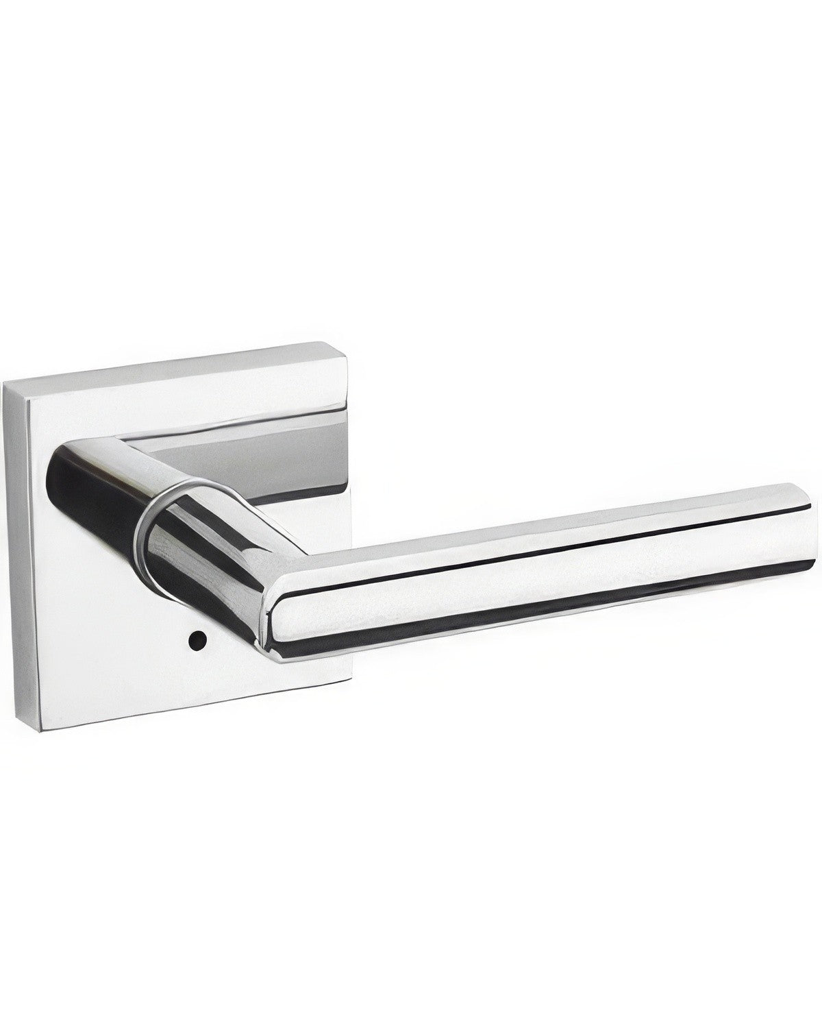 Kwikset 730MILSQT-26 Milan Privacy Door Lever with Square Rosette Bright Chrome