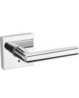 Kwikset 730MILSQT-26 Milan Privacy Door Lever with Square Rosette Bright Chrome