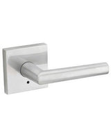 Kwikset 730MILSQT-26D Milan Privacy Door Lever with Square Rosette Satin Chrome