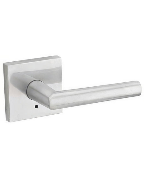 Kwikset 730MILSQT-26D Milan Privacy Door Lever with Square Rosette Satin Chrome