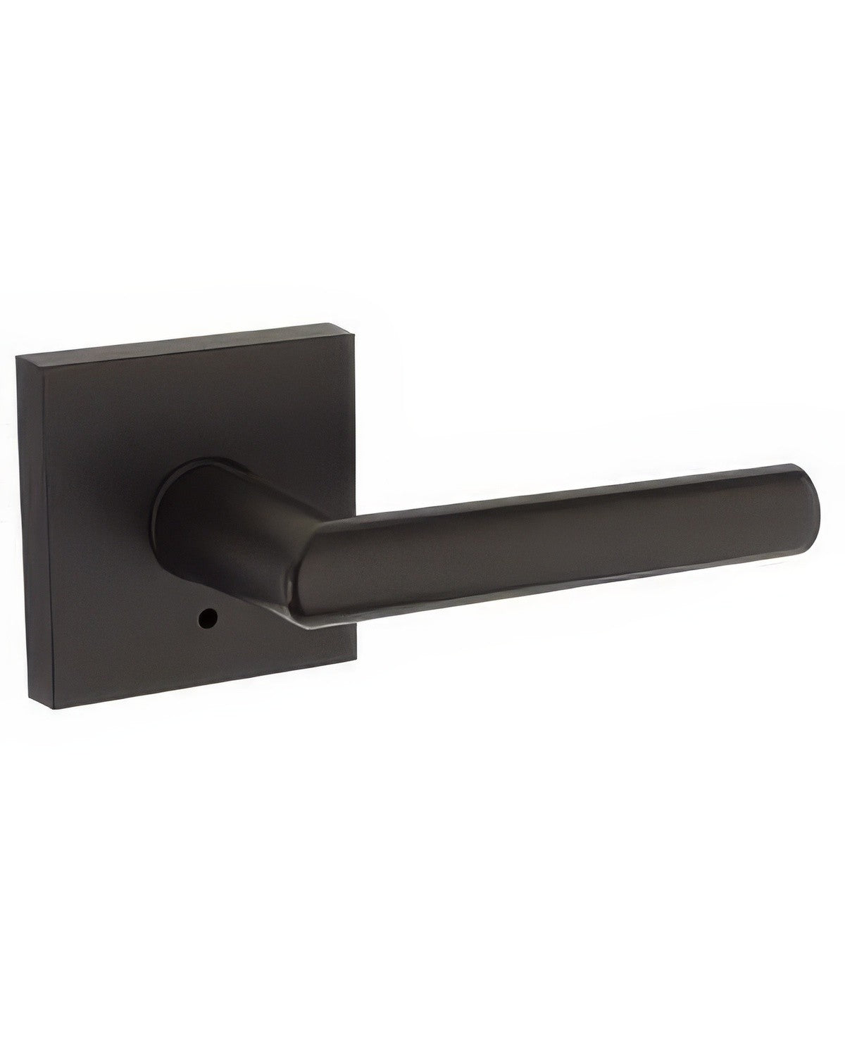Kwikset 730MILSQT-514 Milan Privacy Door Lever with Square Rosette Matte Black