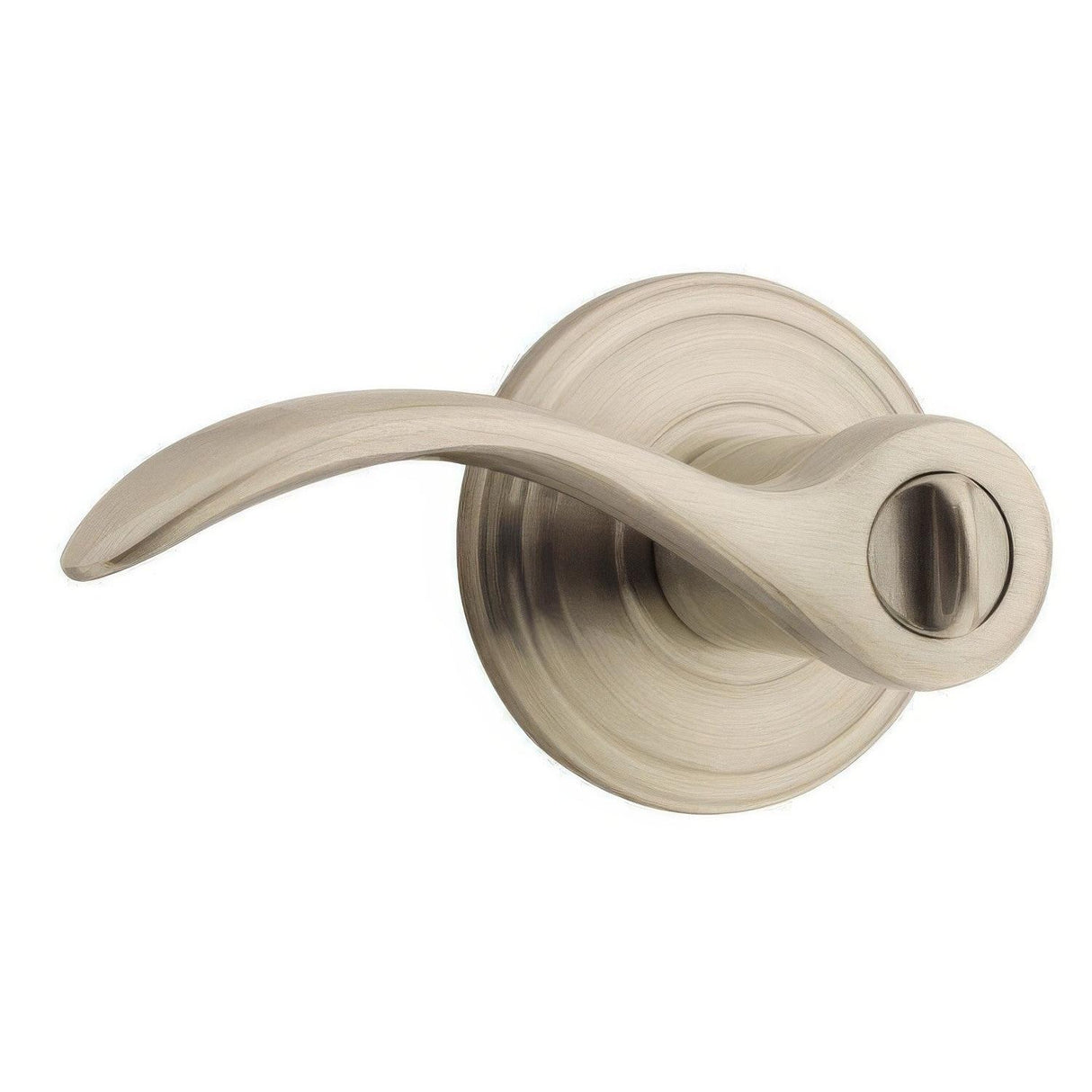 Kwikset 730PML-3 Pembroke Privacy Door Leverset Polished Brass