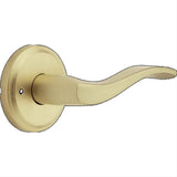 Kwikset 730SEL-4 Sedona Lever Privacy Door Lock and RCS Strike Satin Brass