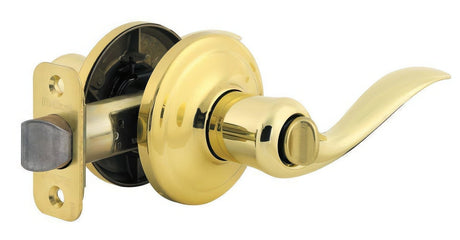 Kwikset 730TNL-3 polished brass privacy door lever