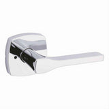 Kwikset 730TPLMDT-26 Tripoli Lever with Midtown Rose Privacy Door Lock and RCS Strike Bright Chrome