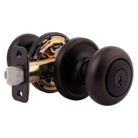 Kwikset 740H-11PS Hancock Single Cylinder Keyed Entry Knob Venetian Bronze