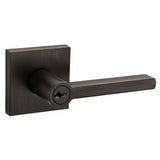 Kwikset 740HFLSQT-11PS Halifax Lever with Square Rose Entry Door Lock SmartKey and RCS Strike KA3 Venetian Bronze