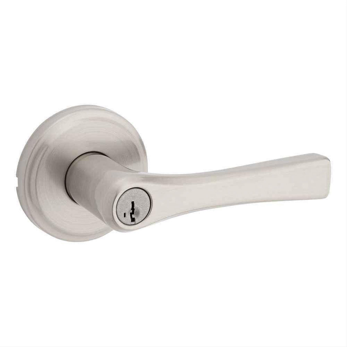Kwikset 740KAL-15S Katella Lever Entry Door Lock SmartKey and RCS Strike Satin Nickel