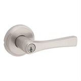 Kwikset 740KAL-15S Katella Lever Entry Door Lock SmartKey and RCS Strike Satin Nickel