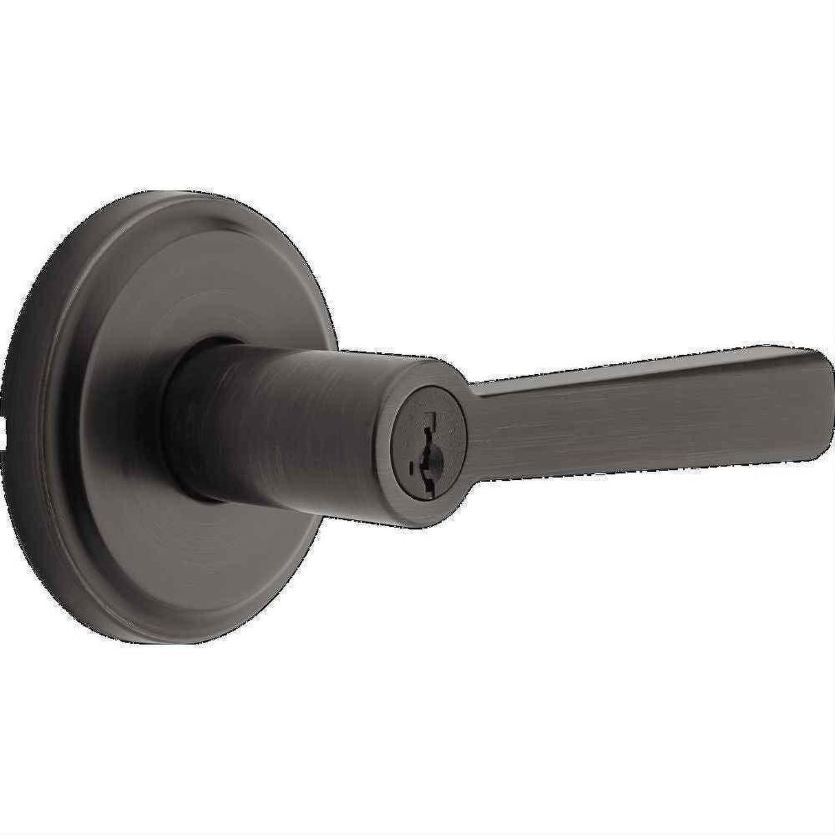Kwikset 740TDL-11PS Trafford Lever Entry Door Lock SmartKey and RCS Strike Venetian Bronze