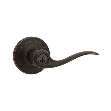 Kwikset 740TNL-11PS Tustin Keyed Entry Lever Venetian Bronze