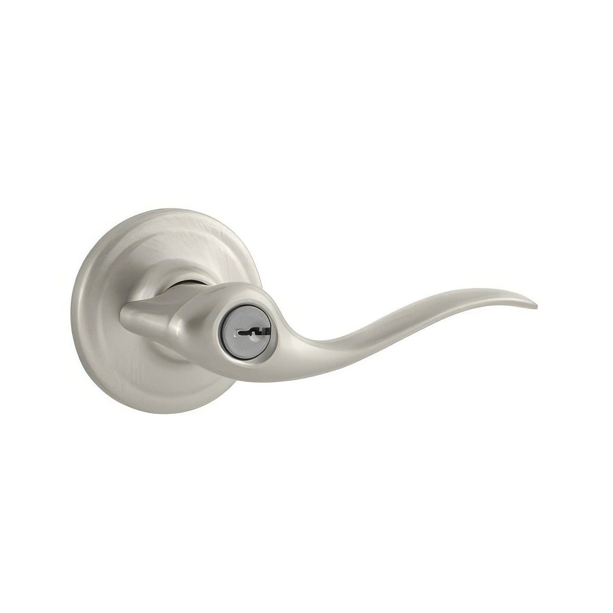 Kwikset 740TNL-15S-S Tustin Keyed Entry Lever Satin Nickel