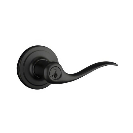Kwikset 740TNL-514S Tustin Keyed Entry Lever Matte Black