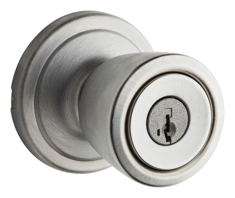 Kwikset 750A-3SV1 polished brass keyed storeroom door knob