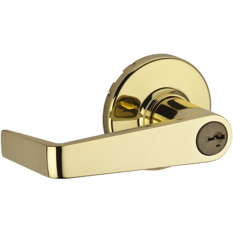 Kwikset 756KNL-3S Kingston keyed entry lever in Bright Brass