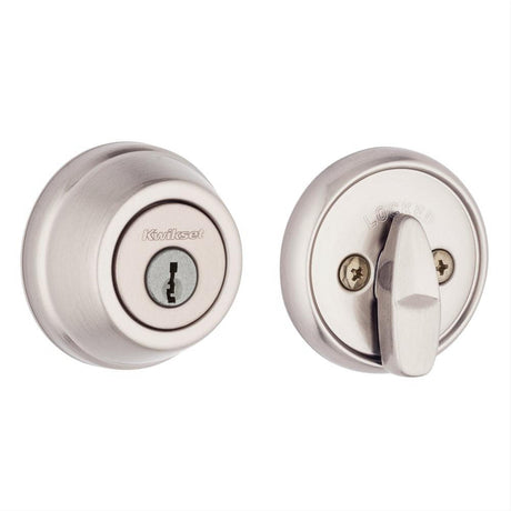 Kwikset 780-15.STRKP Single Cylinder Deadbolt Satin Nickel