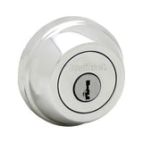 Kwikset 780-26.STRKP Single Cylinder Deadbolt with 6AL Latch and STRKP Strike Pack which includes Square Corner, Round Corner and 5303 Round Corner Full Lip Strikes Bright Chrome