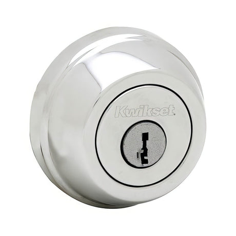 Kwikset 780-26S.STRKP Single Cylinder Deadbolt Bright Chrome