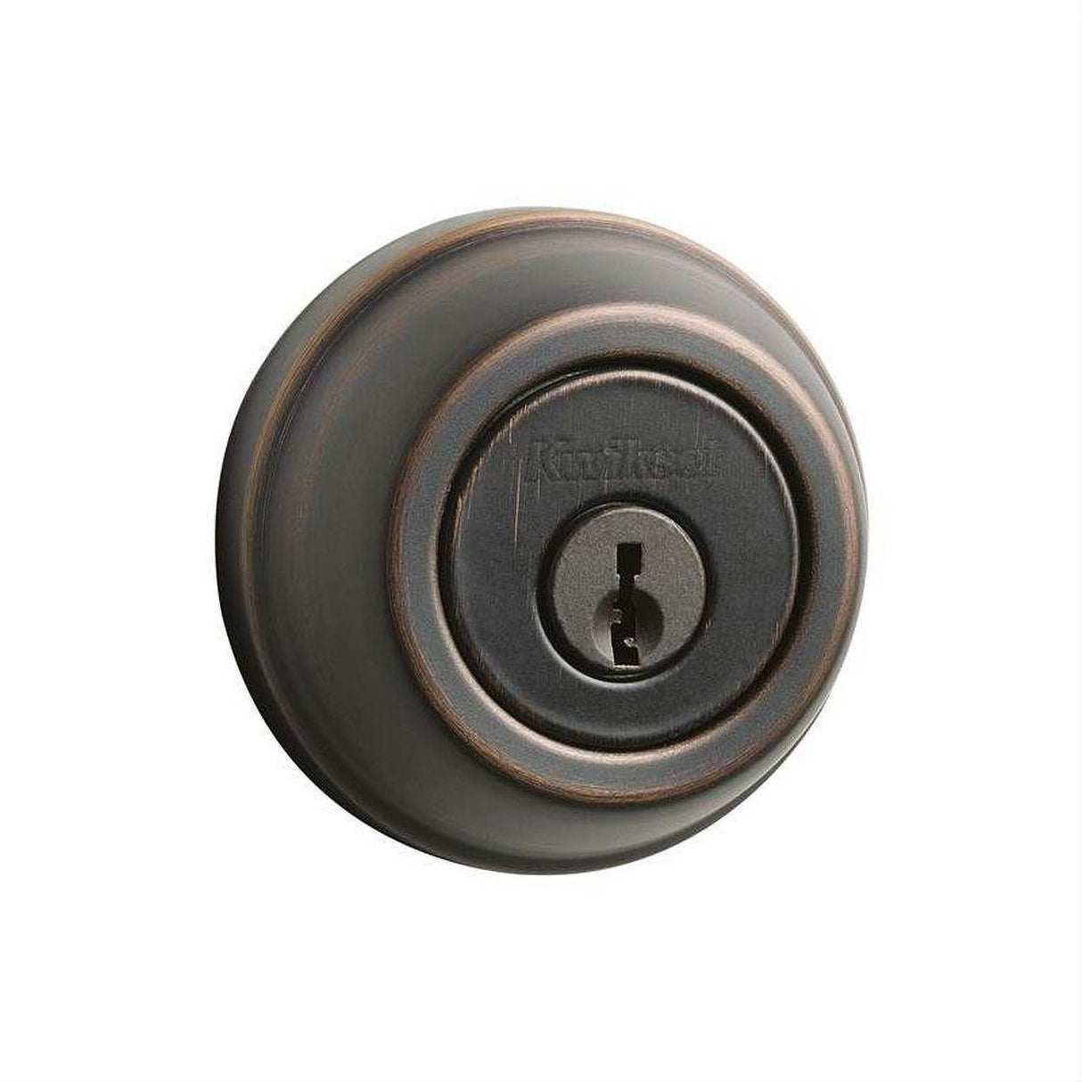 Kwikset 780-5SV1 Single Cylinder Deadbolt with 6AL Latch and STRKP Strike Pack which includes Square Corner, Round Corner and 5303 Round Corner Full Lip Strikes Antique Brass
