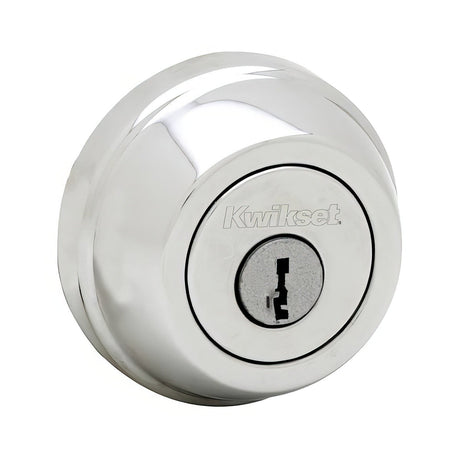 Kwikset 785-26S.STRKP Double Cylinder Deadbolt - Bright Chrome with 6AL Latch