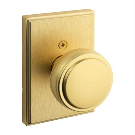 Kwikset 788SOKTRCT-4 Sora Half Dummy Door Knob Satin Brass