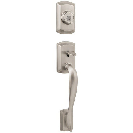 Kwikset 800AVHLIP-15S.STRKP Avalon Single Cylinder Handleset Satin Nickel