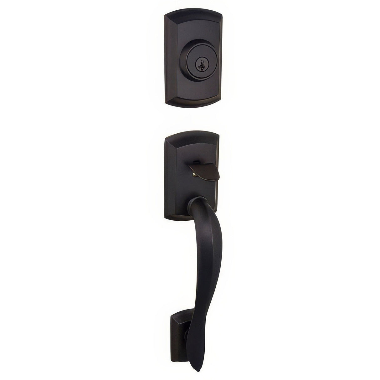 Kwikset 800AVHLIP-5S 800AVH-LIPS Avalon Single Cylinder Handleset Antique Brass