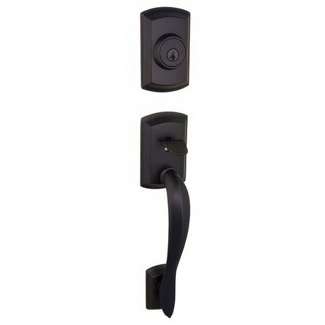 Kwikset 800AVHLIP-5S Avalon Single Cylinder Handleset Antique Brass