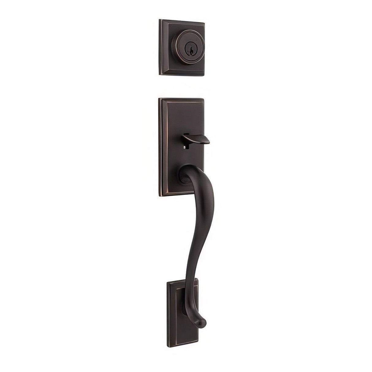 Kwikset 800HELIP-15S.STRKP 800HE-LIP-S Hawthorne Single Cylinder Handleset Satin Nickel