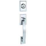 Kwikset 800TVHLIP-26DS.STRKP-514.STRKP Tavaris Single Cylinder Exterior Handleset with 6AL Latch and STRKP Strike Pack which includes Square Corner, Round Corner and 5303 Round Corner Full Lip Strikes Satin Chrome