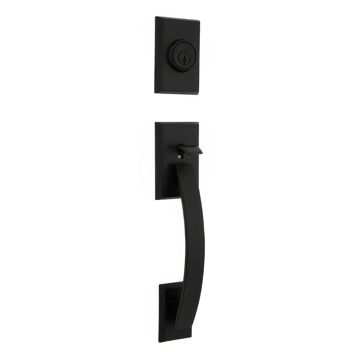 Kwikset 800TVHLIP-514.STRKP Tavaris Single Cylinder Exterior Handleset with 6AL Latch and STRKP Strike Pack which includes Square Corner, Round Corner and 5303 Round Corner Full Lip Strikes