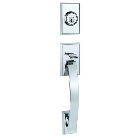 Kwikset 800TVHLIP-514.STRKP Tavaris Single Cylinder Exterior Handleset in Satin Chrome