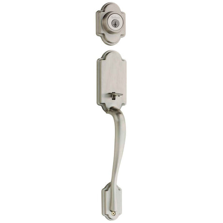 Kwikset 802ANLIP-15 satin nickel dummy handleset