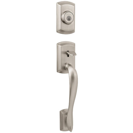 Kwikset 802AVHLIP-L03 lifetime polished brass dummy handleset