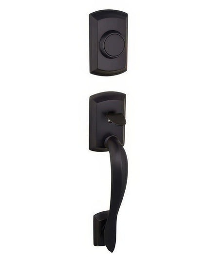 Kwikset 802AVHLIP-5 Avalon Dummy Handleset Antique Brass