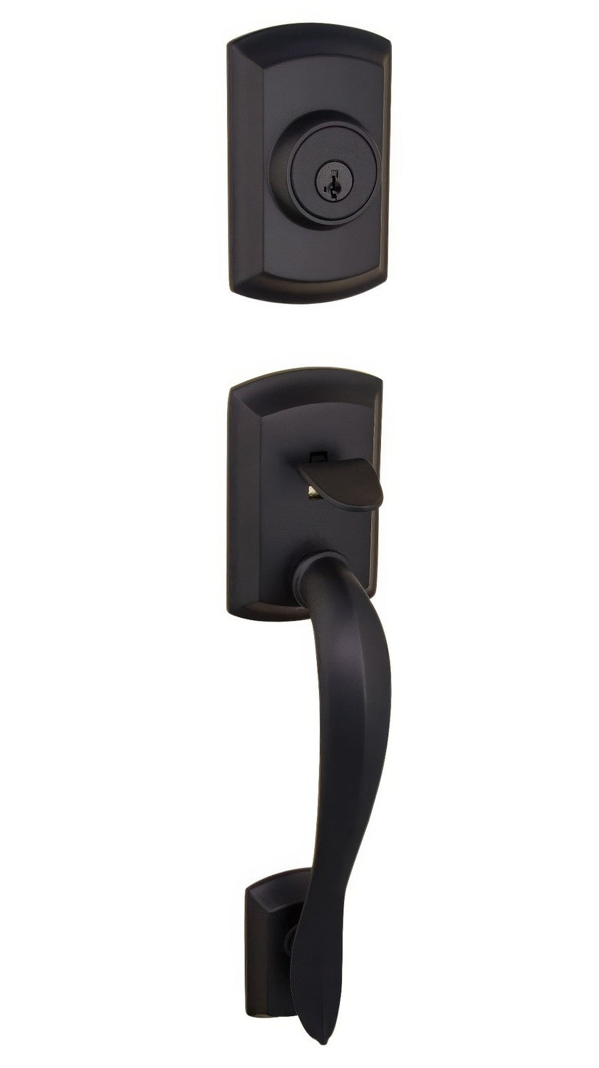 Kwikset 802AVHLIP-514 802AVH-LIP Avalon Dummy Handleset Matte Black