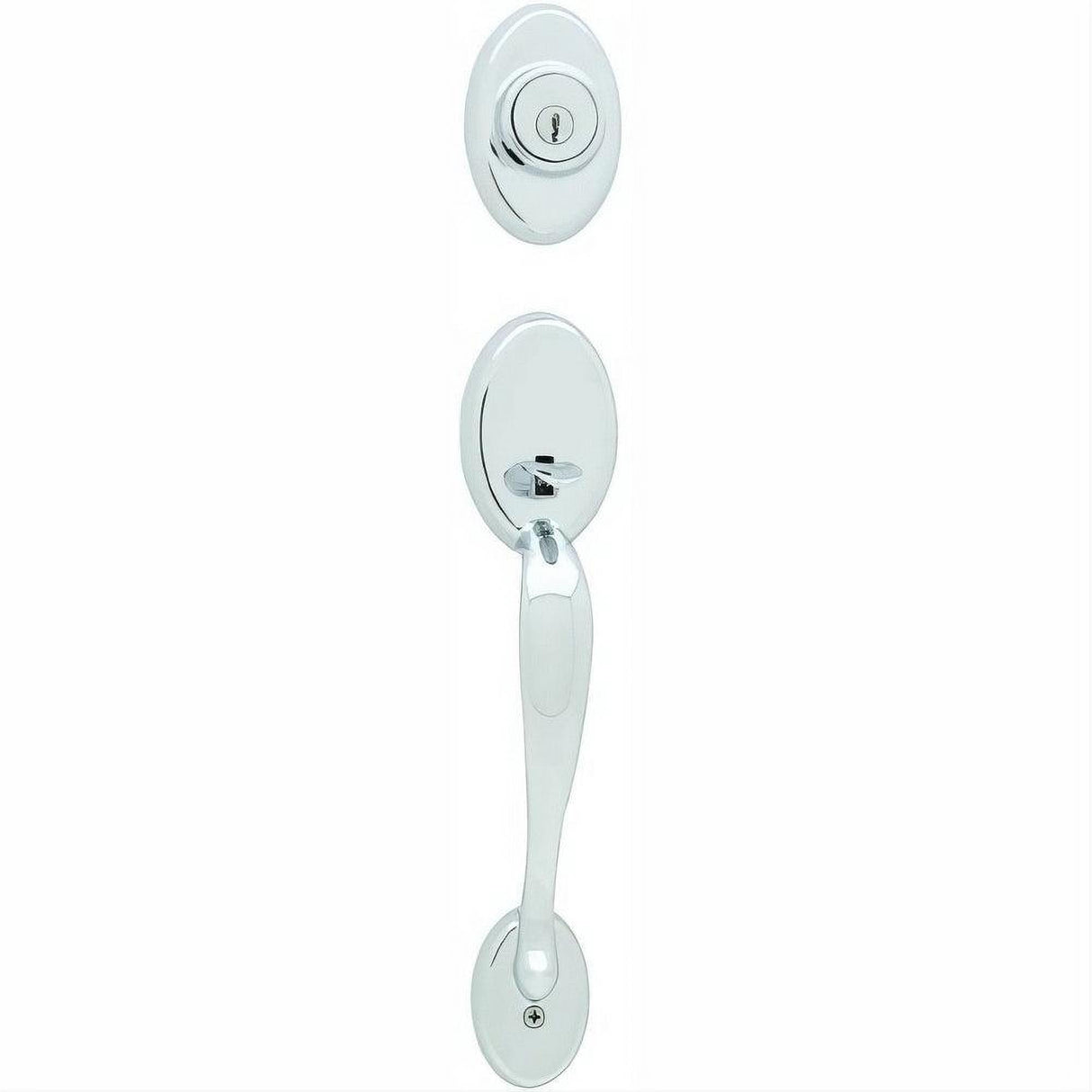 Kwikset 802CELIP-26 802CE-LIP Chelsea Dummy Handleset Bright Chrome