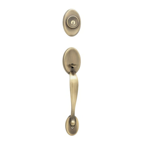 Kwikset 802CELIP-5V1 Chelsea Dummy Handleset Antique Brass