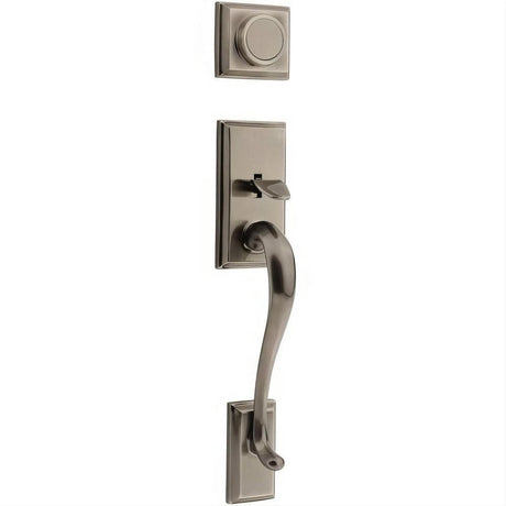 Kwikset 802HELIP-15A Hawthorne Dummy Handleset Antique Nickel