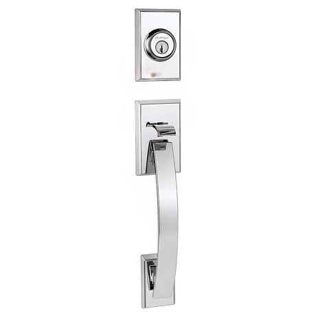 Kwikset 802TVHLIP-26 polished chrome dummy handleset